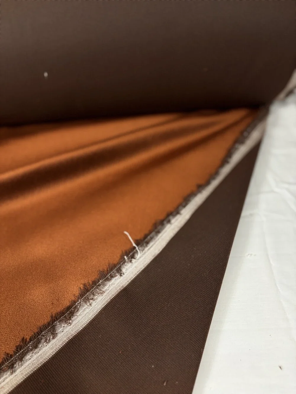 VALLEY FORGE Kat Teddy Rust Orange Boucle Upholstery Fabric 57